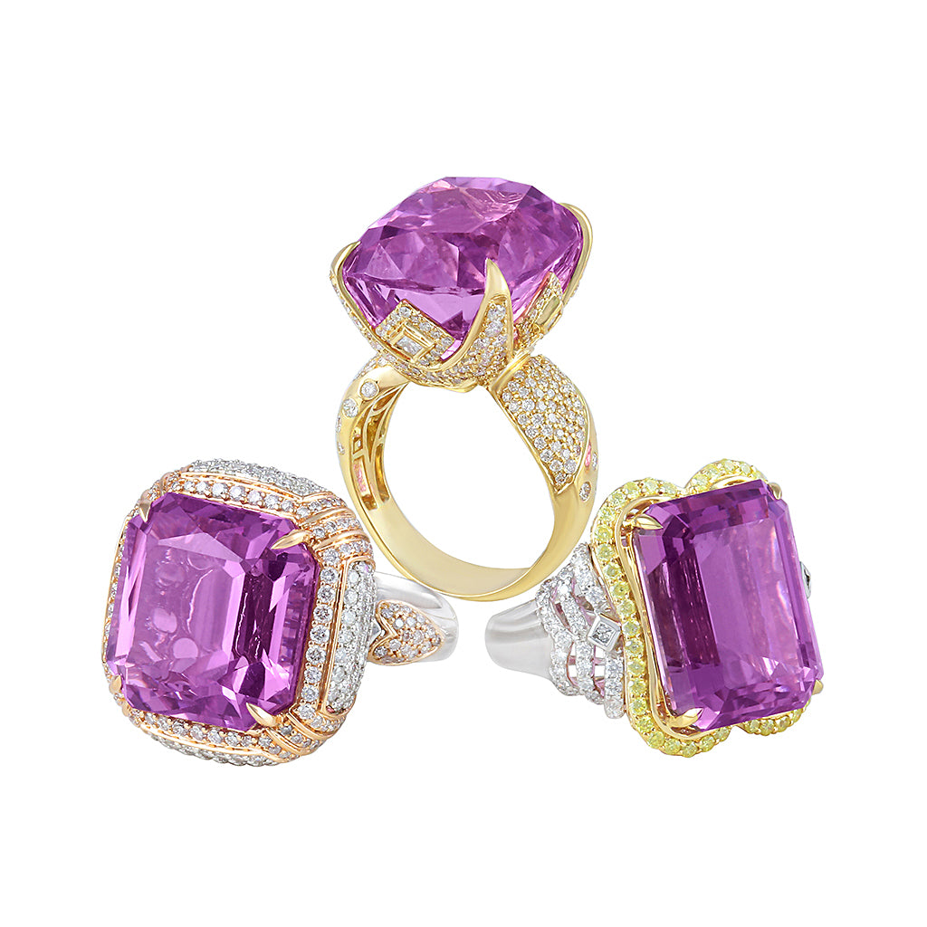 Mawi on sale kunzite rings